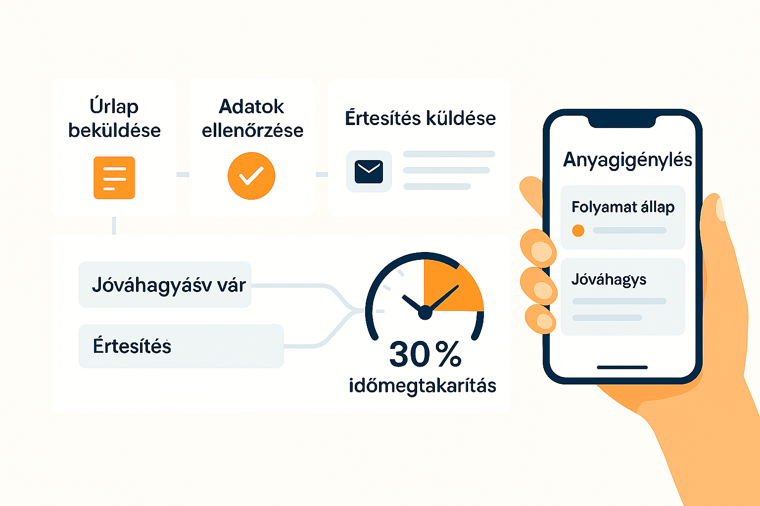 Power Automate folyamatok illusztráció
